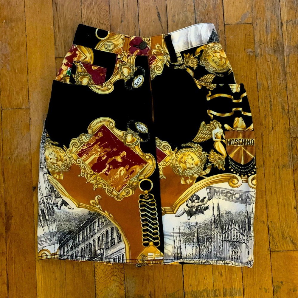 Moschino printed skirt